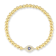 Sterling Statements 14K Yellow Gold Over Sterling Silver CZ Evil Eye
Ball Stretch Bracelet