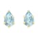 6x4mm Pear Shape Aquamarine 10k Yellow Gold Stud Earrings
