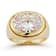 Rachel Zoe CZ Bold Dome Ring in 14K Gold Over Sterling Silver