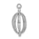 Rhodium Over 14k White Gold Diamond Bird in Cage Pendant