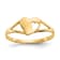 14K Yellow Gold Heart Baby Ring