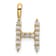 14K Yellow Gold Lab Grown Diamond Letter H Initial Pendant