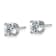 Rhodium Over 14K White Gold 1.75ct. 5.5mm Cushion D E F Pure Light
Moissanite Earrings