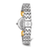 Charles Hubert Two-tone Stainless Steel Wire Bangle Silver Dial Watch