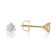 Certified White Lab-Grown Diamond H-I SI 14k Yellow Gold Martini Stud
Earrings 0.75ctw