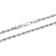Robert Alton Men's Rope Chain Necklace 5mm In Stainless Steel 24 Inch