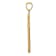 14K Yellow Gold Diamond-cut Cross Pendant