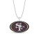 True Fans San Francisco 49ers Pendant With 18" Chain