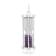 Amethyst Rhodium Over Sterling Silver Hourglass Sand Timer Pendant