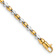 14K Two-tone Gold 2.6mm Hand-polished Fancy Link Bracelet