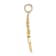 10K Yellow Gold Solid Polished Girl with Pig-Tails Charm