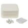 Ivory Travel Size Jewelry Box with Cleaning Cloths & 40 Piece
Earring Backs