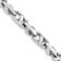 Rhodium Over 14k White Gold 5.5mm Fancy Link Bracelet