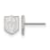 Rhodium Over Sterling Silver NHL Vegas Golden Knights LogoArt Extra
Small Post Earrings