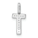 14K White Gold Diamond Letter T Initial Pendant