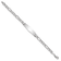 Rhodium Over 14k White Gold Polished Soft Diamond Shape Figaro ID Bracelet