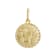 Taurus Zodiac Medallion Pendant In Solid 14K Yellow Gold