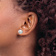 Rhodium Over 14k White Gold Polished 9mm Ball Stud Earrings