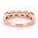 Morganite Band Ring In 18K Rose Gold Over Sterling Silver 0.94ctw