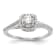 Rhodium Over 14K White Gold Lab Grown Diamond Complete Cushion Halo
Engagement Ring 0.70ctw