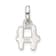 Sterling Silver Letter H with Enamel Pendant