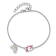 Rhodium Over Sterling Silver Enamel Unicorn and Rainbow with 1-inch
Extension Children's Bracelet