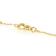 Square Bead Station Necklace In 18K Gold Over Sterling Silver