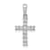 Rhodium Over 14K White Gold 1/20ct. Diamond Latin Cross Pendant