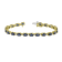 11.40ctw Sapphire and Diamond Bracelet set in 14k Yellow Gold