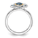 Rhodium Over Sterling Silver with 14K Accent London Blue Topaz and Swiss
Blue Topaz Ring