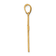 14k Yellow Gold Florentine Satin Cross Pendant
