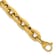 14K Yellow Gold 10.5mm Fancy Open Link 8 Inch Bracelet