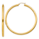 14k Yellow Gold Polished 2 9/16" Tube Hoop Earrings
