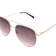 Kendall + Kylie Gold Frame/Rose Lenses Aviator Sunglasses