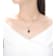 Sapphire Color CZ Teardrop Pendant In 18K Rose Gold Over Sterling Silver