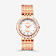 Croton Rose Tone Round Mother Of Pearl Dial Watch with Diamond Markers