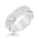 8mm Step-Edge Diagonal-Cut Comfort Fit Band in Gray Tungsten Carbide
with Wire Brush Finish