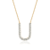 Lab-Grown Diamond Initial U Necklace In 14K Gold Over Sterling Silver 0.50ctw