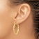 14k Yellow Gold Polished 1 3/16" Tube Hoop Earrings