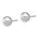 Rhodium Over Sterling Silver 8-9mm White/Black Imitation Shell Pearl
Post 3 Earring Set