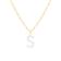Letter S Initial Cultured Freshwater Pearl 18K Gold Over Sterling Silver
Pendant With  18" Chain
