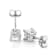 Lab-Grown Diamond Princess-Cut Stud Earrings In 14K White Gold 1.00ctw