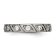 White Cubic Zirconia Titanium 4mm Men's Grooved Band Ring