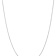 Rhodium Over 14k White Gold 0.5mm Solid Box 24 Inch Chain