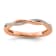 14K Rose Gold Stackable Expressions Diamond Twist Ring 0.084ctw
