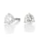 Certified White Lab-Grown Diamond H-I SI 14k White Gold Martini Stud
Earrings 0.75ctw