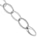 Rhodium Over Sterling Silver 18mm Oval Link 8 inch Bracelet