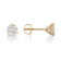 Certified White Lab-Grown Diamond H-I SI 14k Yellow Gold Martini Stud
Earrings 1.50ctw