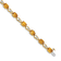 14K Two-tone Gold with Rhodium Over 14k Yellow Gold Citrine and Diamond Bracelet