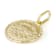 Cancer Zodiac Medallion Pendant In Solid 14K Yellow Gold